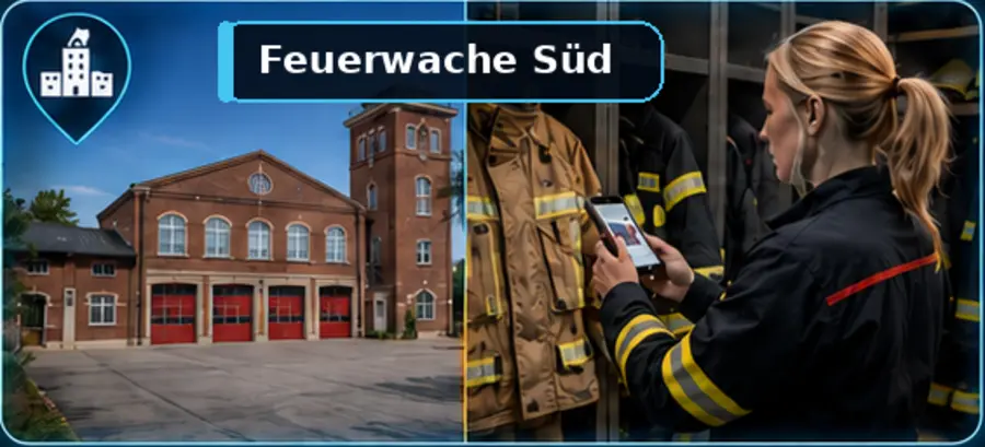 Feuerwache Süd: Barcode und QR-Code über die Smartphone- oder Tablet-Kamera erfassen